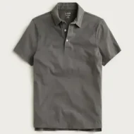 Men's Classic Cotton Blue Polo Shirt - Image 3